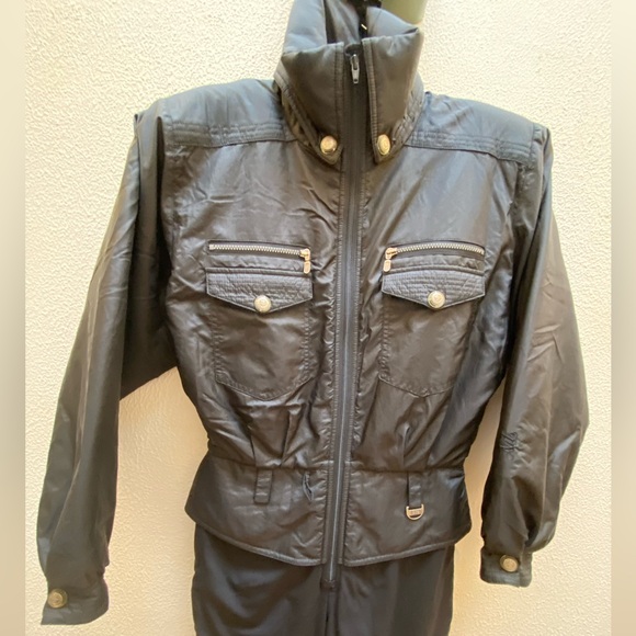 NILS Black One Piece Ski Suit Winter Skiwear Size 12 - Picture 3 of 17